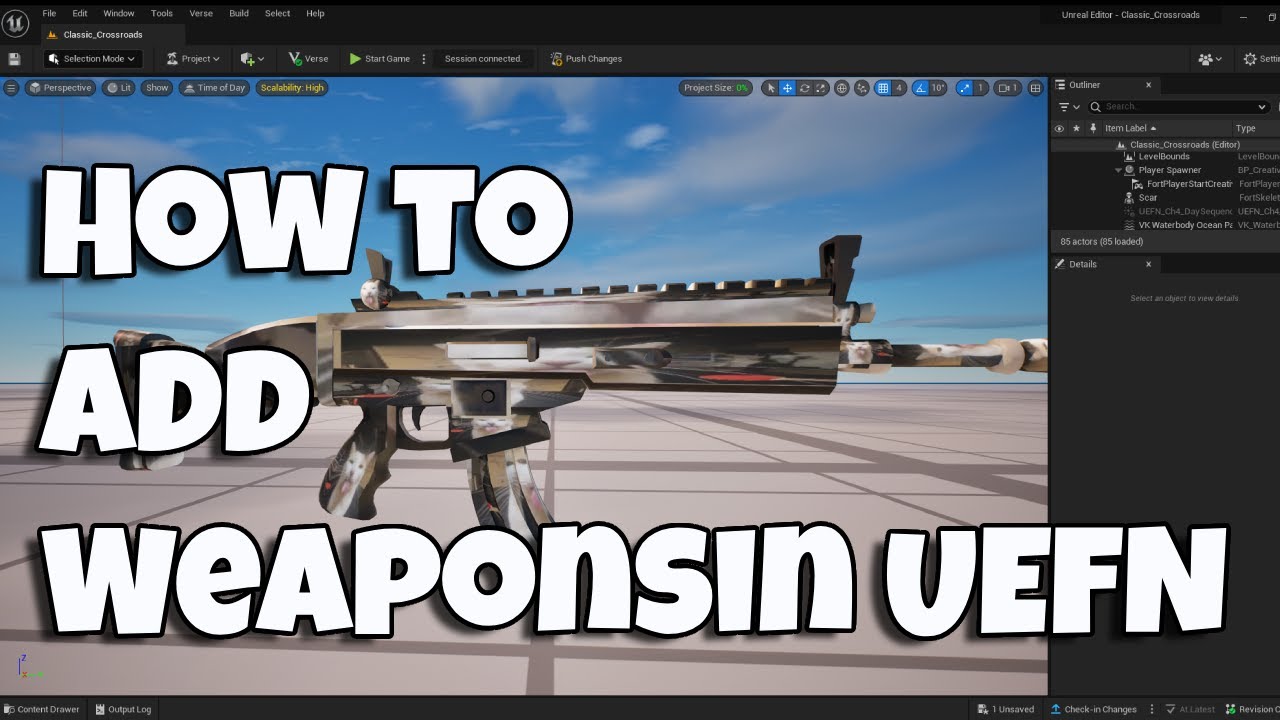How to Add Weapons in UEFN