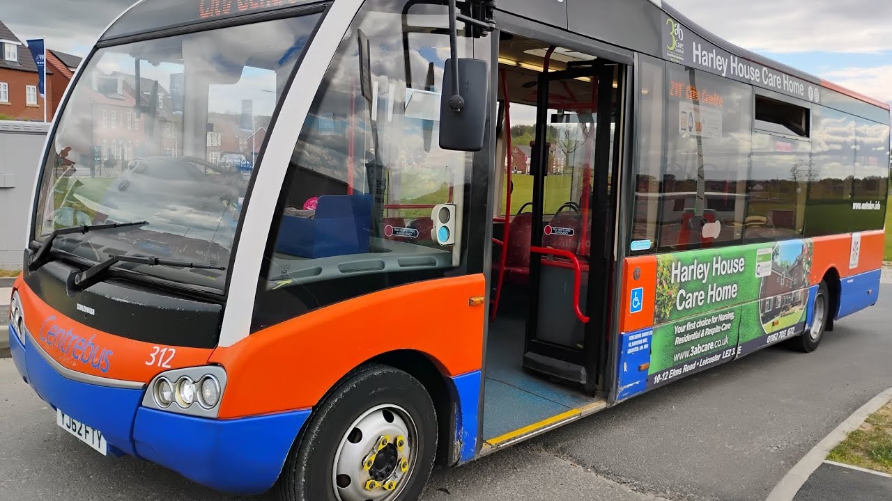 312 YJ62 FTY Optare Solo SR Centrebus 21T Leicester Haymarket Bus Station to Thorpebury  
