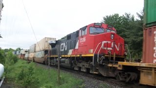 MONSTER STACK TRAIN!!! 211 CAR CN 101 w/DPU's at Boyne Jct. (June 14, 2014)