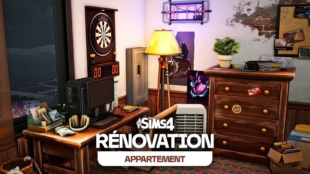 J'ai créé un appartement un peu sale pour un étudiant ! 🏘️ [SIMS 4 CONSTRUCTION]