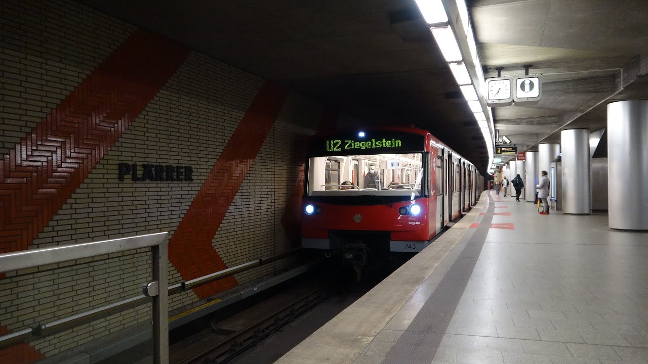 Mit der Nürnberger U Bahn Linie2 Fahrerlos von Röthenbach zum Flughafen Nürnberg am 18.11.2022