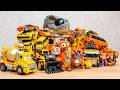 Full Orange TRANSFORMERS Robot Tobot - Giant Car Adventure: BUMBLEBEE, DINOSAUR CAR, TRUCK Animated