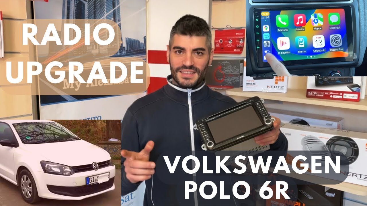 Kollegium Fremskynde hane VW POLO 6R - Radio 9” UPGRADE CARPLAY ANDROID - YouTube