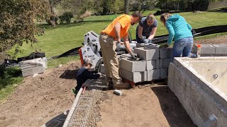 Backyard Transformation Time Lapse | Episode 5: Retaining Wall and Pool Plumbing Weekend 2