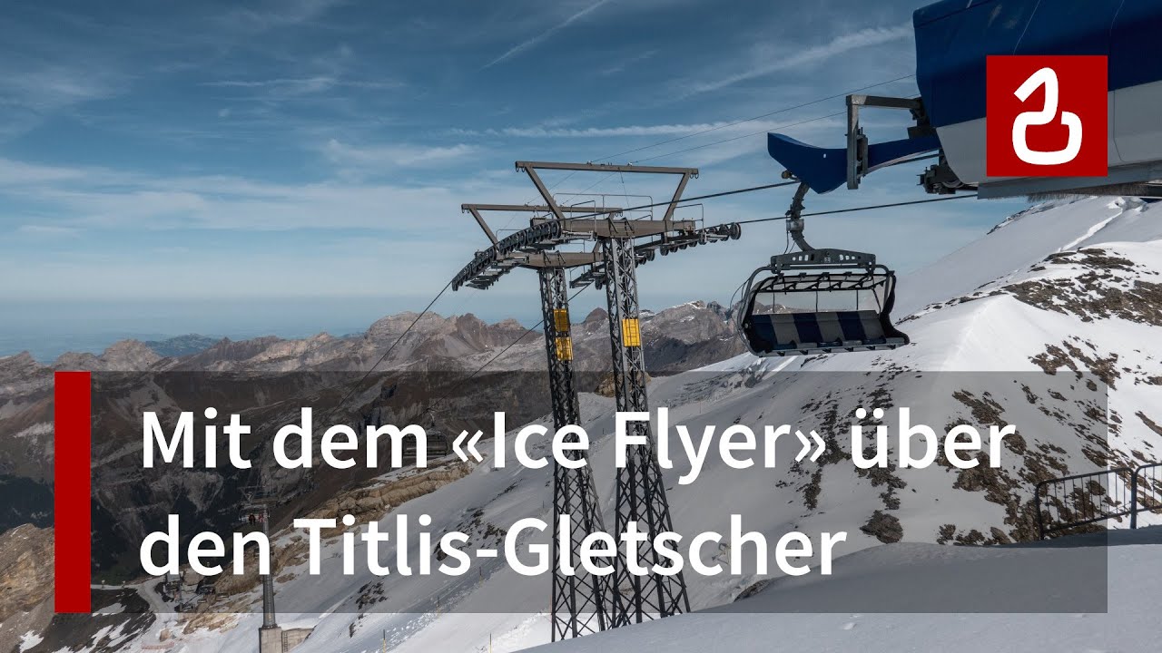 Ice Flyer am Titlis | Sesselbahn Rotstöckli - Kleintitlis | Rundfahrt über Gletschereis in 3000 m