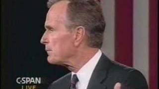 Clinton vs. Bush in 1992 Debate