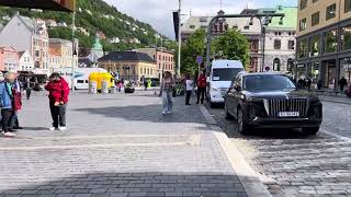 Bergen city Walk - Norway - Bergen Sentrum , fish market Torget