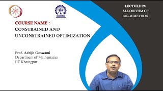 Lecture 9: Algorithm of BIG-M Method