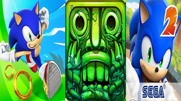 Sonic Dash vs  Sonic Dash 2 VS Temple Run 2  | Android iPad iOS Gameplay || IP PLAYGAME I