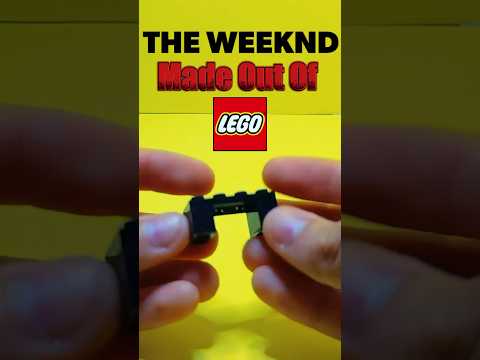 The Weeknd Made Out Of LEGO! #shorts #lego #theweeknd #xo #xotwod #brickheadz #viral
