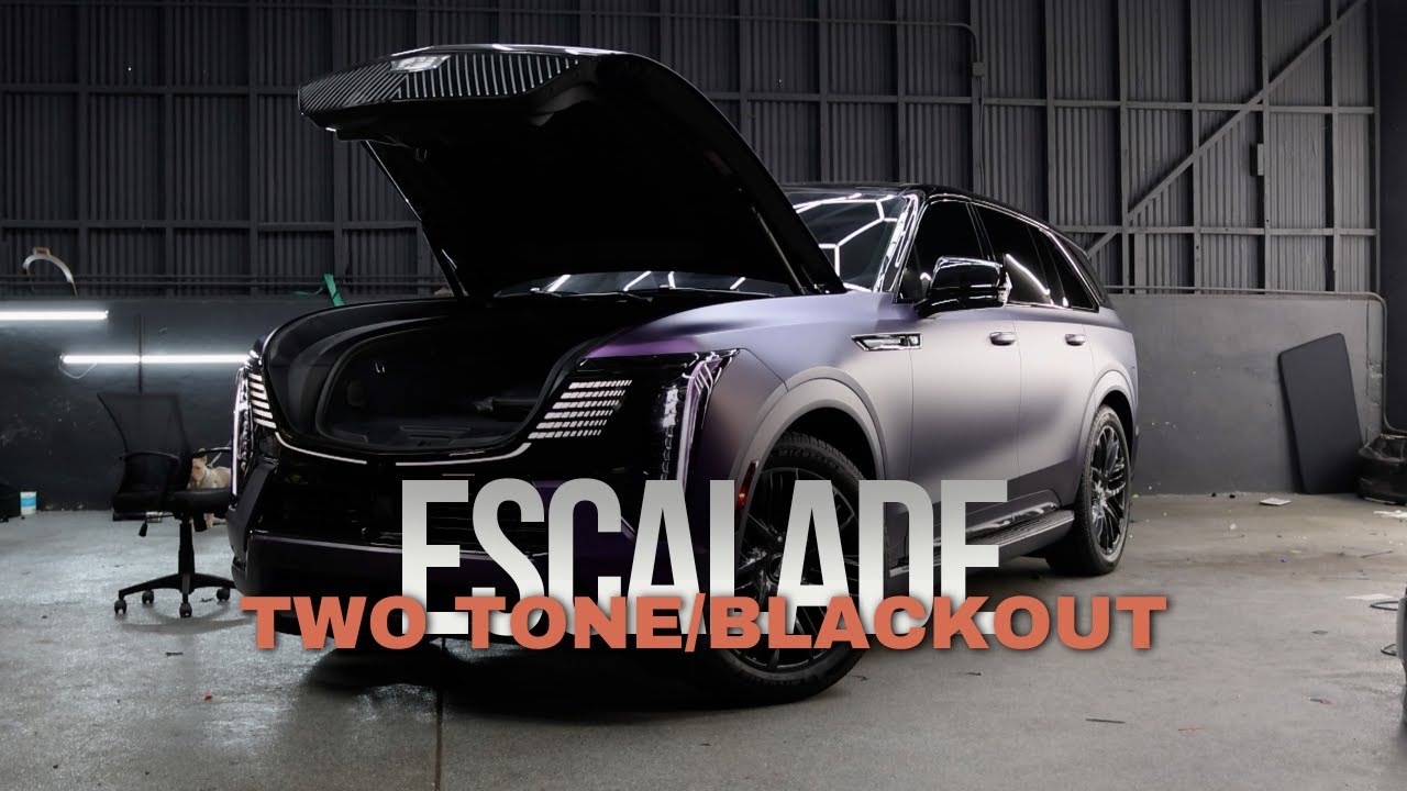 2026 ESCALADE IQ CUSTOM 2 TONE WRAP + Signature blackout package