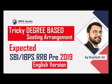 TRICKY Degree Based Seating Arrangement |  Expected in SBI / IBPS RRB Pre 2019 By Kashish sir