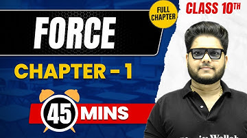 FORCE in 45 Mins | Complete Chapter Mind - Map | Class 10 ICSE PHYSICS