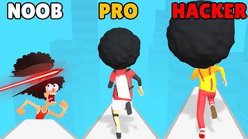 Afro Run © NOOB vs PRO vs HACKER - All Levels Gameplay Walkthrough (Android, IOS)