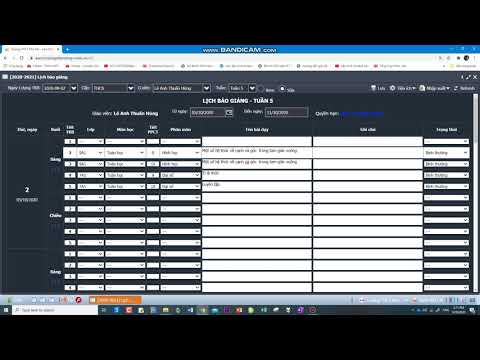 Video Hướng dẫn tạo lịch báo giảng trên vnEdu - youtube