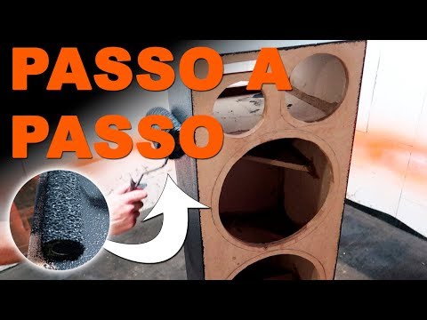 Como fazer textura Batida de Pedra em caixas de som