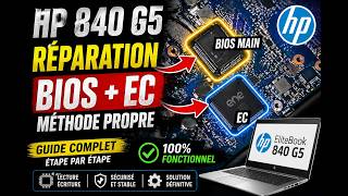 HP 840 G5 ne démarre plus ? Réparation BIOS & EC propre (Guide complet)