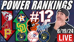 MLB Power Rankings 8/19: Astros Rising, A Fight For Number 1, Guardians Slide & More. thumbnail