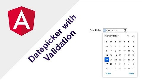 Angular Date Picker with minimum and maximum date Restriction