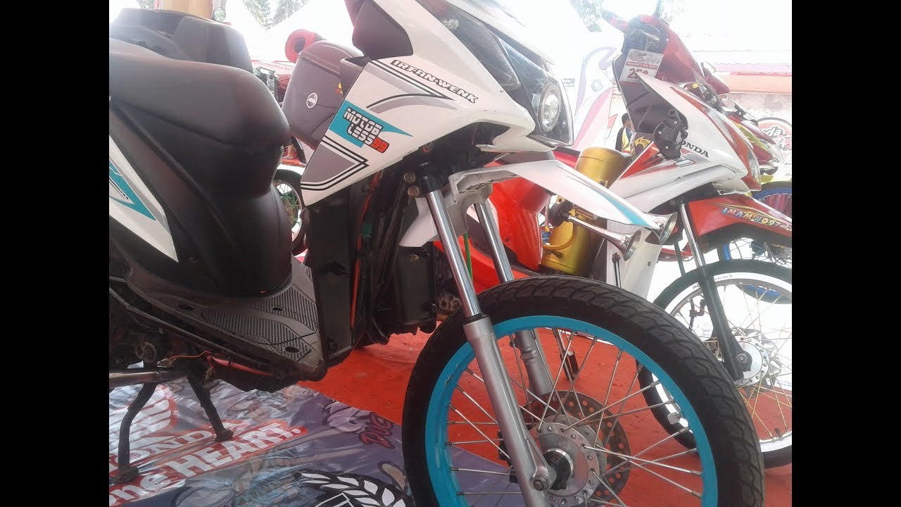 Modifikasi Matic Touring Style Honda Beat Fi Youtube