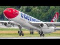 30 minutes of takeoffs and landings  zurich airport plane spotting zrhlszh
