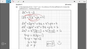 2019 Leaving Certificate Higher Level Maths P1 Q1 Solution