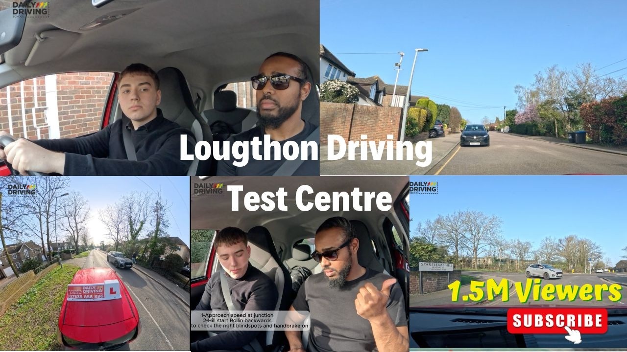 🚨Loughton Driving Test Center Mock Test - Denis|Learn to drive| Driving test tips.⏰🚨