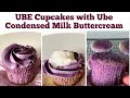 Soft &amp; Fluffy Ube Cupcakes with Ube Condensed Milk Buttercream