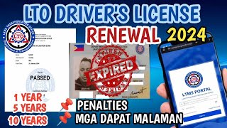 Paano Magrenew ng Lisensya 2024 | How to Renew LTO Driver