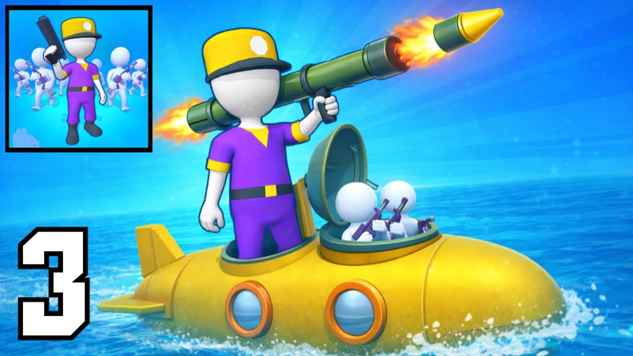 Army Camp - Gameplay Walkthrough - fight war (iOS, Android) Part 3