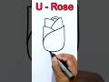 Beautiful rose drawing with u shorts art drawing short rose