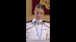 El agradecimiento de la princesa Leonor a Galicia en su lengua #shorts