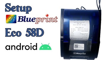 CARA SETUP PRINTER BLUETOOTH MINI BLUEPRINT ECO BP58D DI HP ANDROID