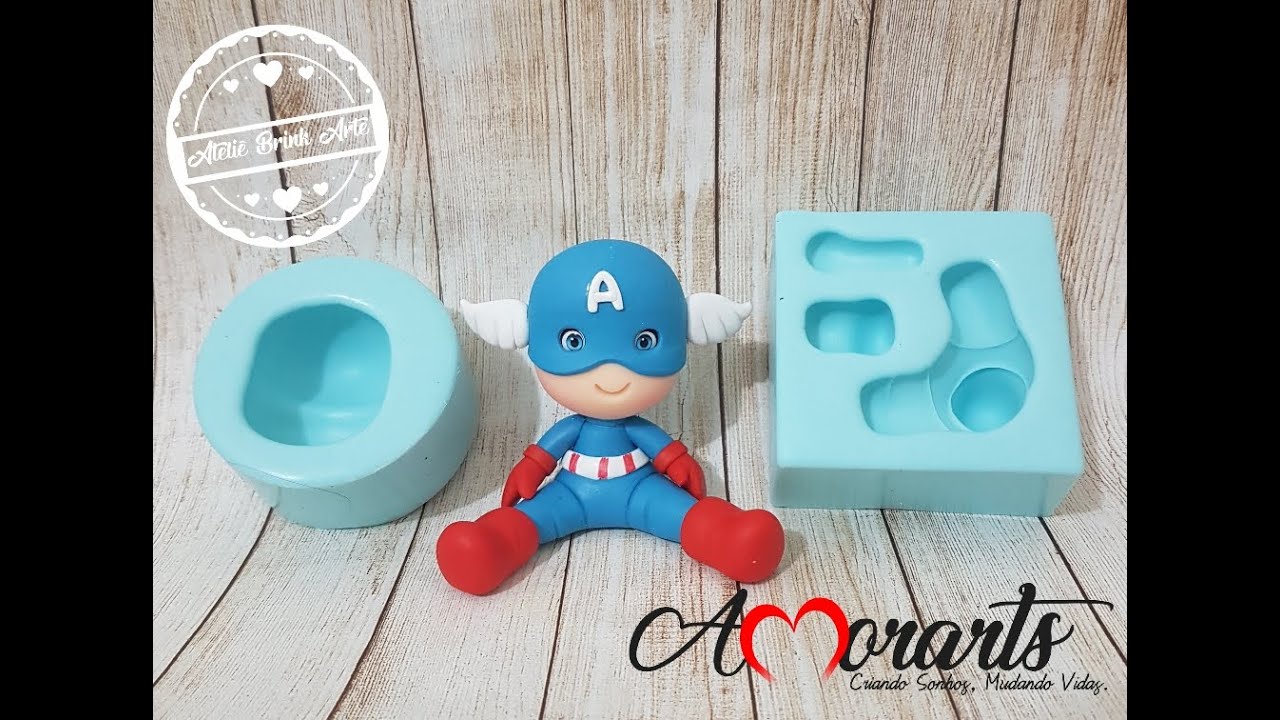 DIY - PASSO A PASSO CAPITÃO AMÉRICA EM BISCUIT