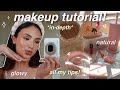 Updated makeup routine  indepth tutorial for a glowy natural and flattering look