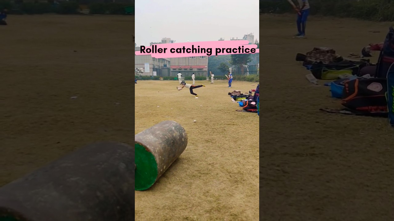 Roller catching practice with wicket keeper  Drill for improve Reflexes catch. 