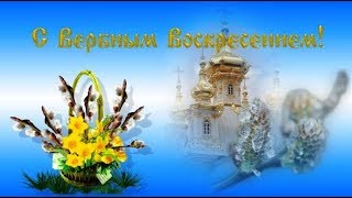 Красивое  Поздравление С Вербным Воскресеньем!