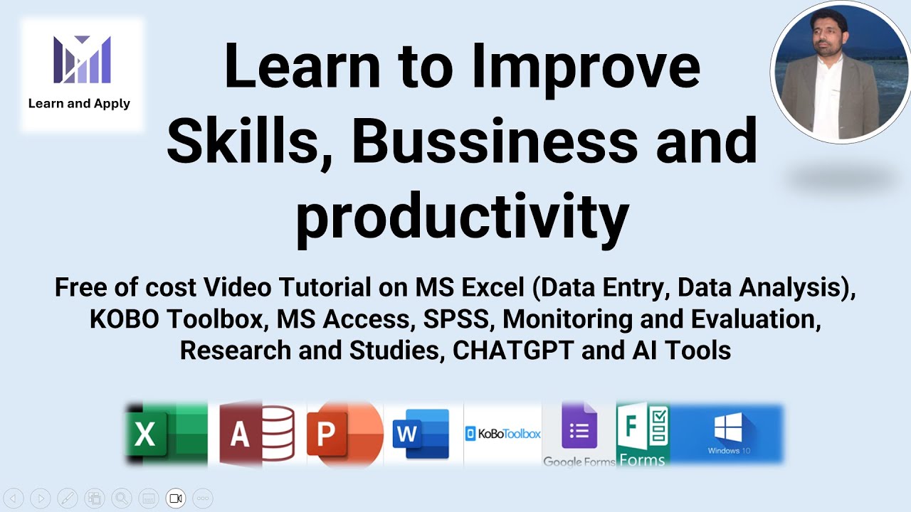 Learn to improve skills video tutorial on ms excel kobo access spss