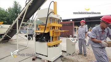 SYN1-5 Small 20 tons hydraulic press automatic clay interlock lego brick production line