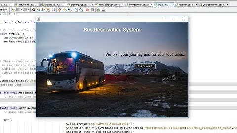 Bus Reservation System in Java GUI -NetBeans/Eclipse Miniproject FREE DOWNLOAD