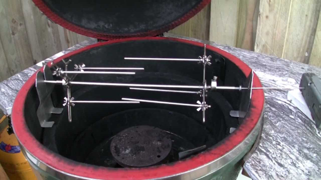 Rotisserie..On Kamado. 2 YouTube