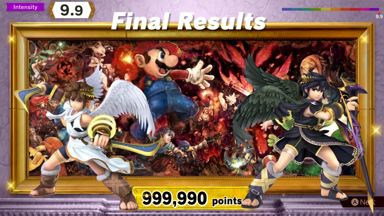 Pit and Dark Pit Classic Mode 9.9 | 2 Players | Super Smash Bros. Ultimate