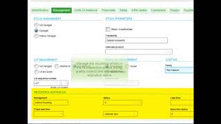 Sage X3 - How to Define Product Management Information