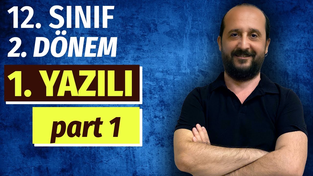 12.SINIF MATEMATİK 2.DÖNEM 1.YAZILI SORULARI | (PART 1) #öğrenmegarantili