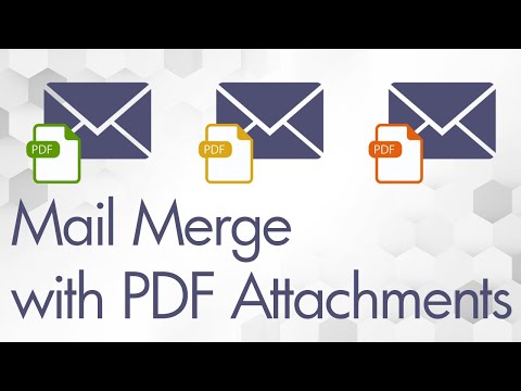 How to Mail Merge with PDF attachment in Word