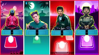 🔥 SQUID GAME SEASON 3 - Solider 🆚 THANOS 🆚 GI - HUN 🆚 DOLL - Tiles Hop Edm Rush