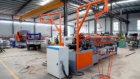 High speed chain link fence making machine in China | 180m²/h