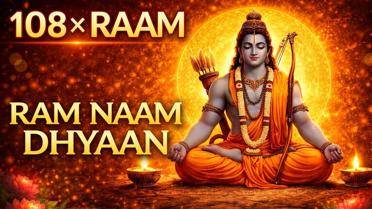 108 Raam Naam Jaap | Ram Naam Dhyaan | 108 Times Raam Chant for Peace & Meditation