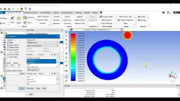 heat exchanger of double tube, using ANSYS FLUENT , geometry, meshing and draw the results