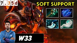 w33 Earthshaker Soft Support - Dota 2 Patch 7.35d Pro Pub Gameplay